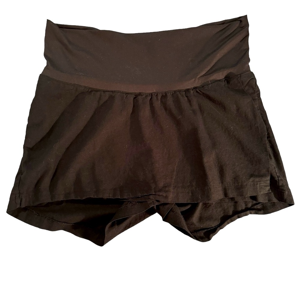 Women’s Old Navy—Maternity Black Linen Skort—Skirt With Shorts. Size X-Large.